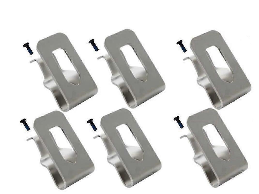 6 Pcs Electric Drill Belt Clip Replacement Hooks Clips - Compatible with Dewalt