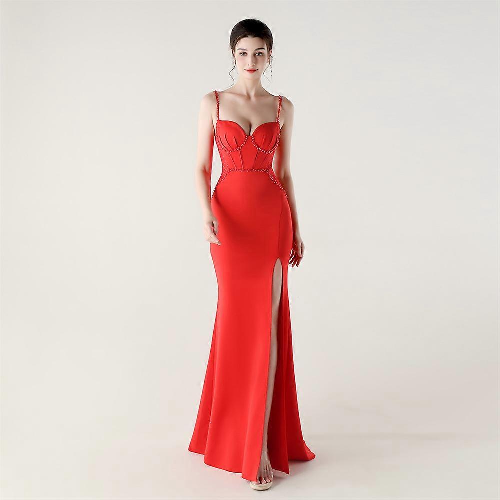 green emerald velvet dress BABARONI Stretch Satin Dark Navy Prom Dresses Trumpet/Mermaid Sweetheart  Sleeveless – BABARONI UK main image 1