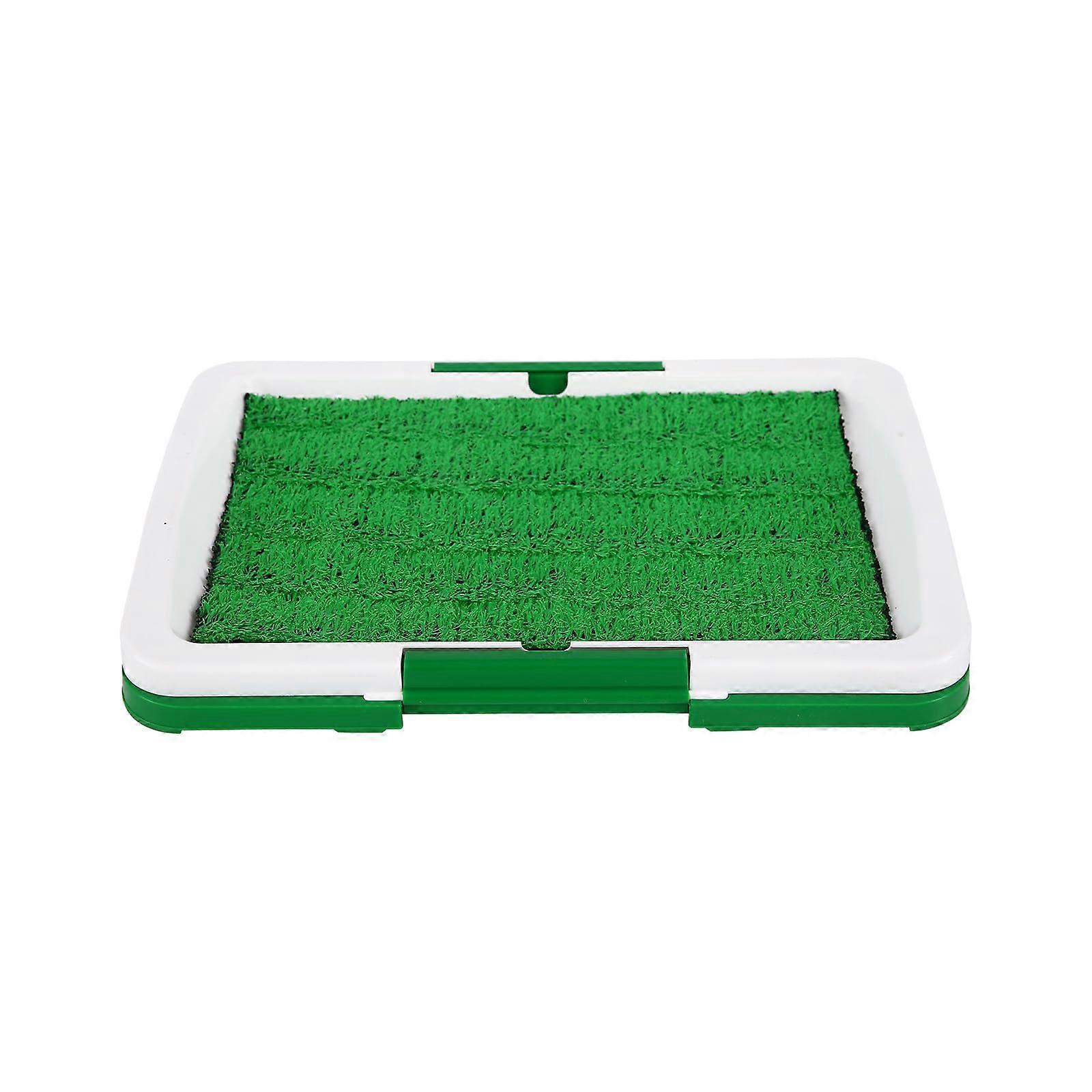 Artificial Grass Pee Pad Set for Dogs, 12.8 x 17.5 Inches, 3-Layer Design, Housebreaking Training Supplies