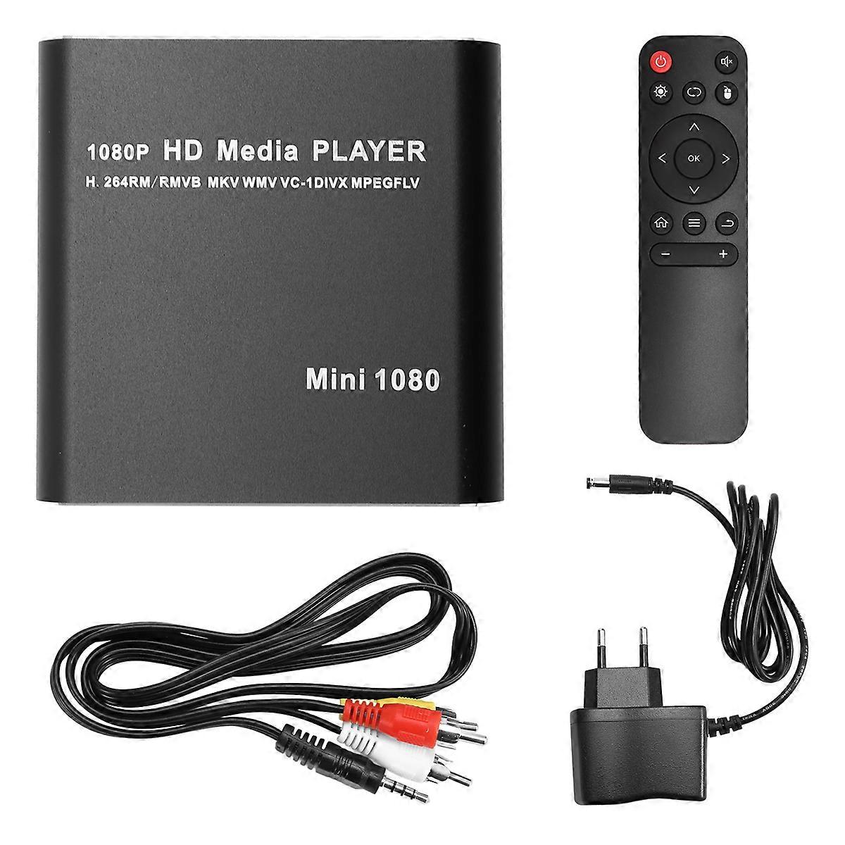 MKV 264 HDD Multimedia Player HD 1080P USB Media Player EU PLUG