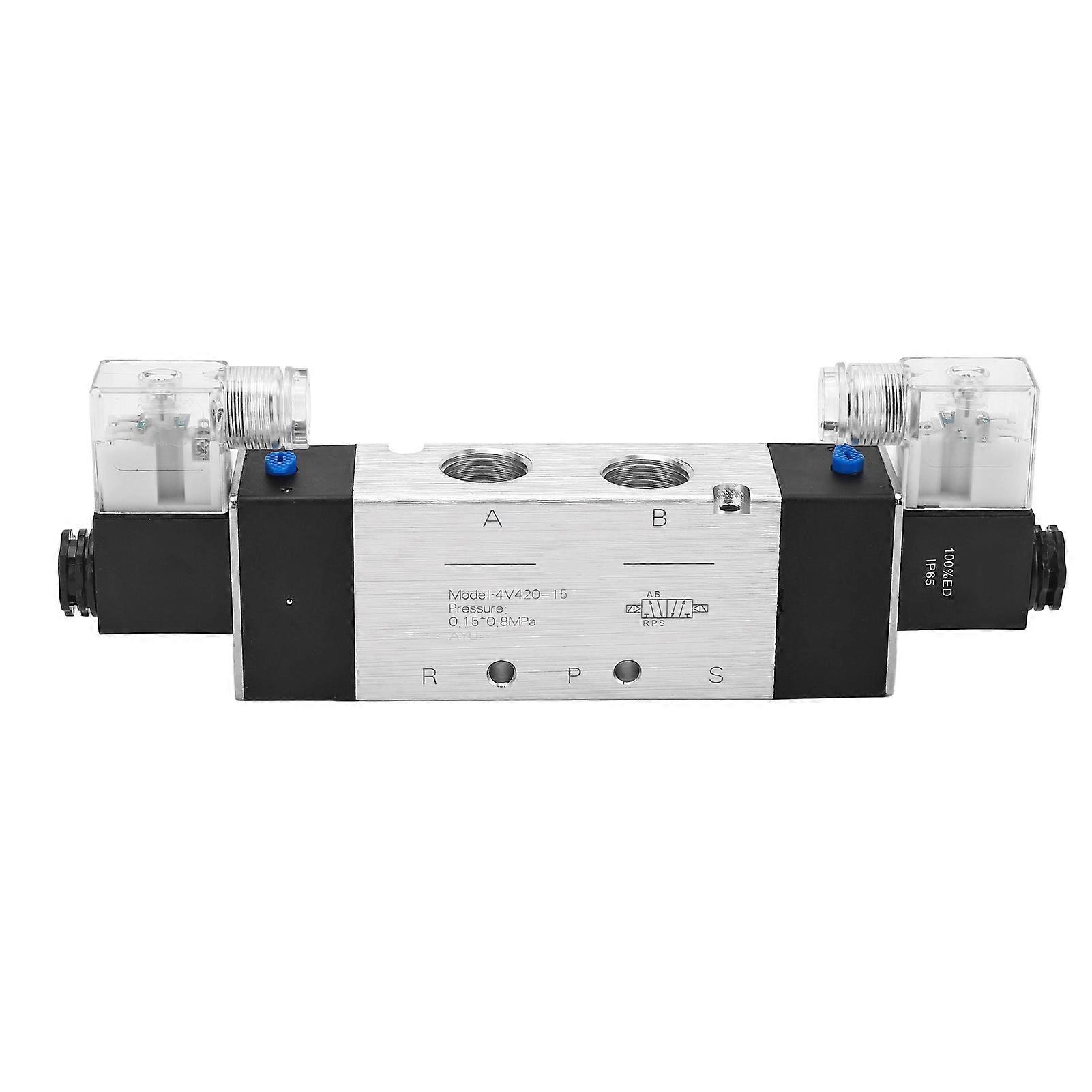 Pneumatic Sole Air 3 Position 5 Way Connection Type Electromagnetic Electrical Control Valve