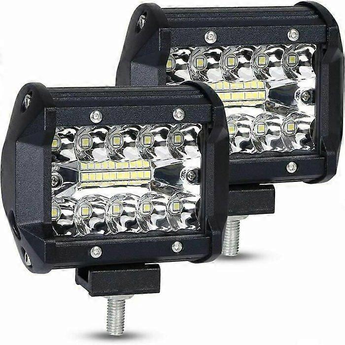 2PCS 60W LED Work Light, Flood Spot Combo Fog Light Driving Lamp, LED Headlight Long Range