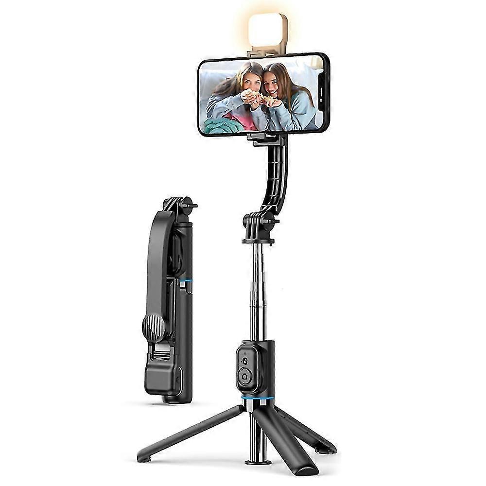 C01S Detachable Desktop Tripod Stand Multifunctional Portable Bluetooth Selfie Stick with Single Fil