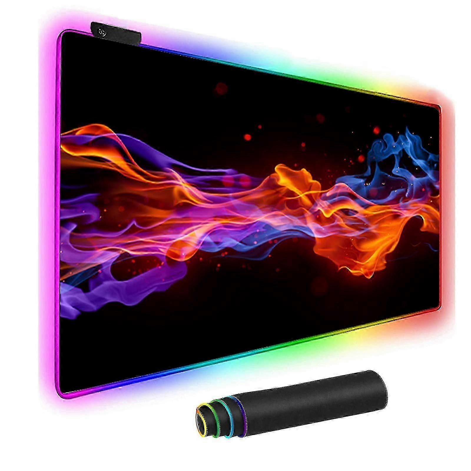 Mouse Pad -large Led Luminous Extended Mouse Pad With Non-slip Rubber Base