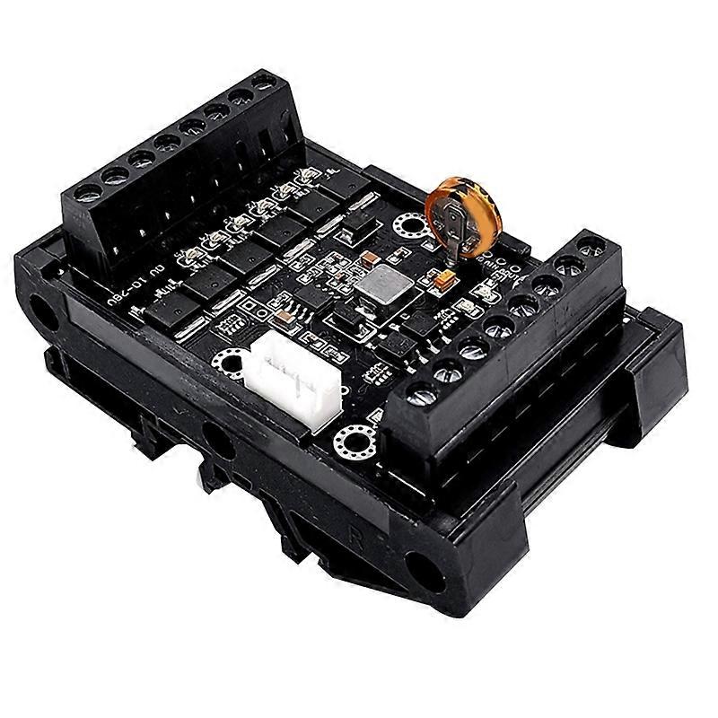 FX1N-14MT PLC Industrial Control Board+Case PLC Module Analog Input / Output with Guide Rail Delay R