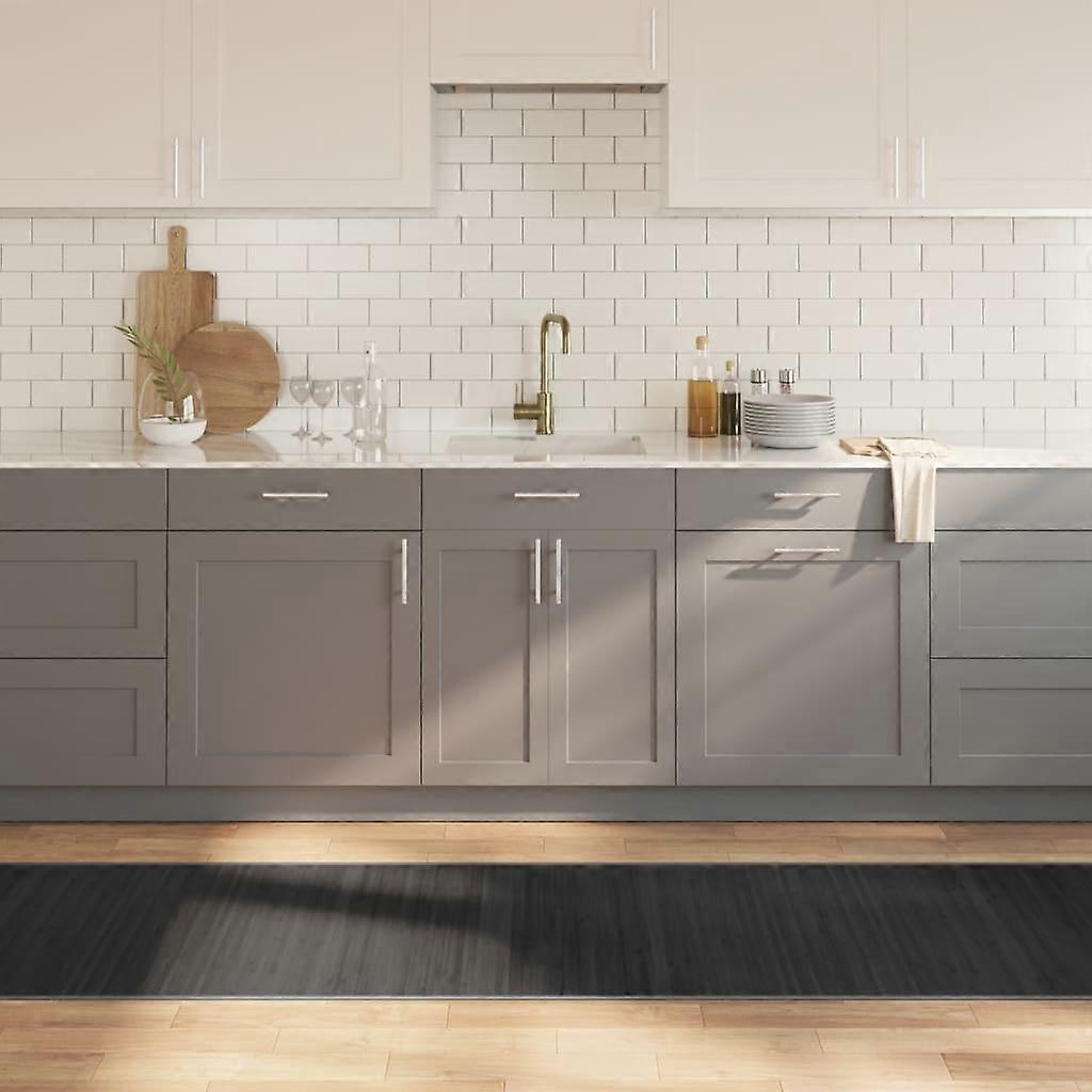 Rug Rectangular Grey 70x300 cm Bamboo