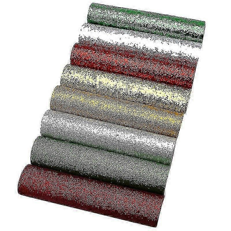 8pcs Noël Faux Cuir Draps