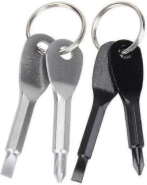 4-Piece Pocket Screwdriver Set, Mini Keychain Wrench Tool