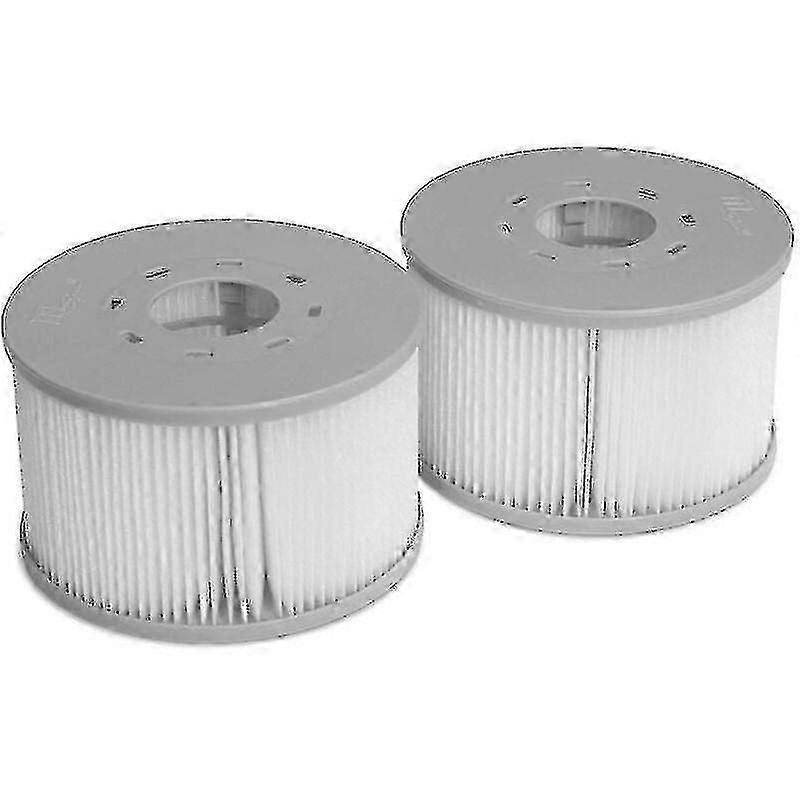 Pack Of 2 Mspa V2 Filters For Fjord, Kili, Camaro, Mono, Aurora And Tekapo Inflatable Spas - 2 Replacement Filter Cartridges For Mspa Inflatable Spa