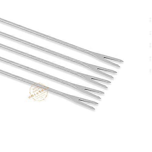 Fondue fork with oak handle, fruit fork, chocolate fruit fondue fork, kitchen accessories/854