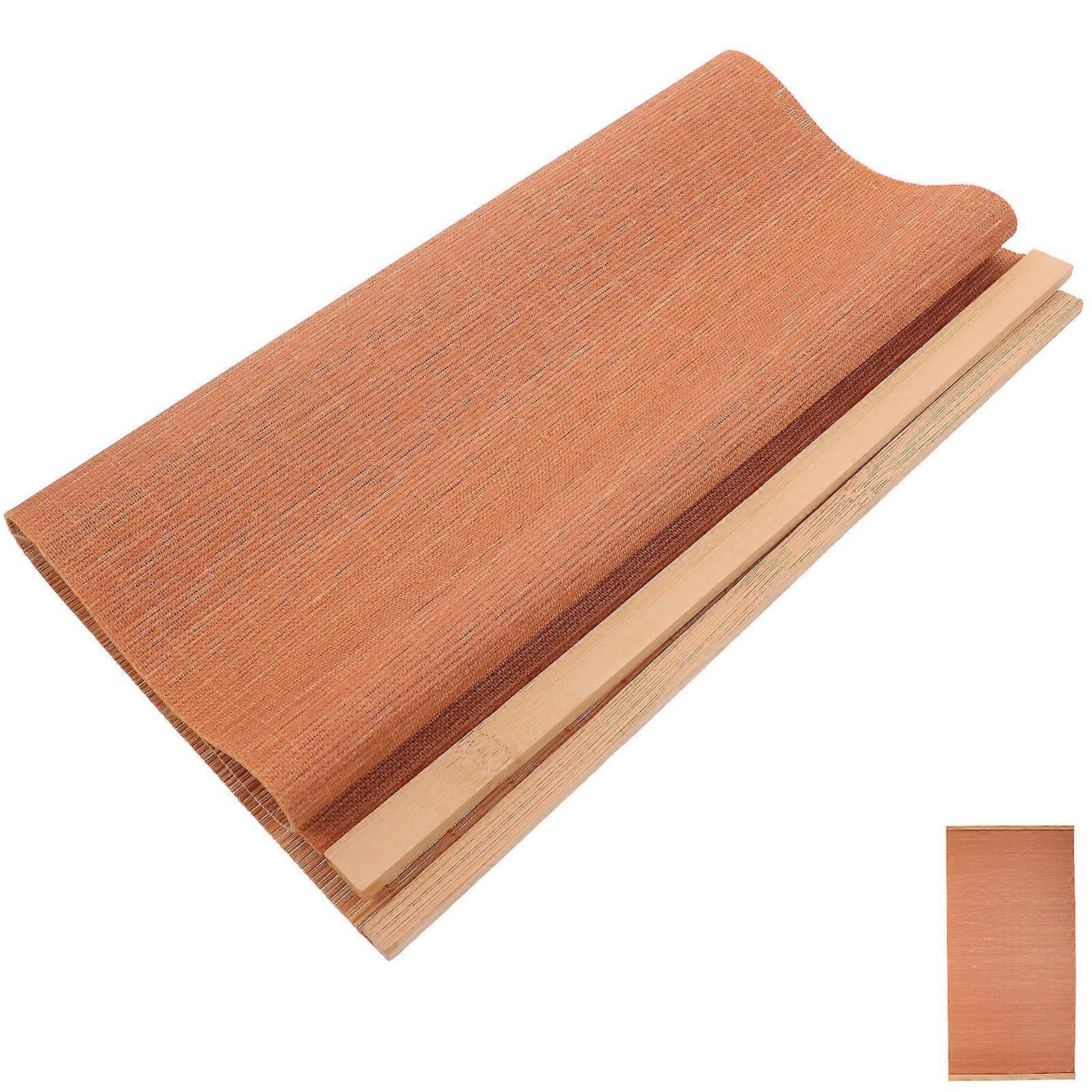Bamboo Tea Mat for Home Use Simple and Chic Brown Color 1 Piece