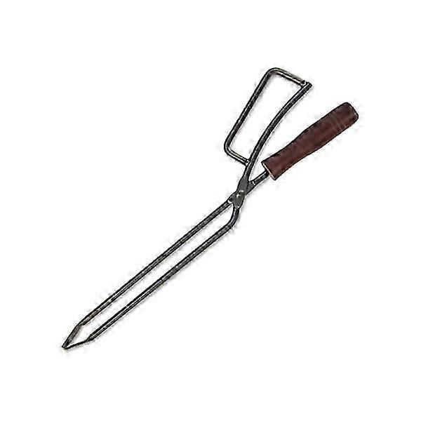 Heavy Duty 40cm Wooden Tongs Suitable for Use with Fireplaces