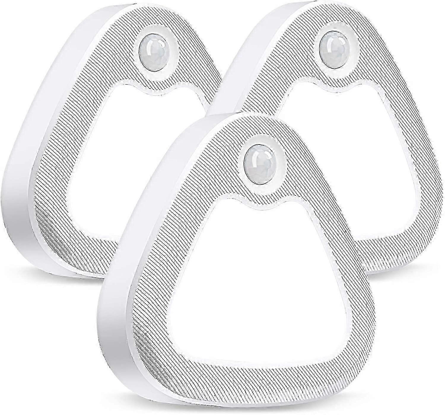 Battery-powered Indoor Motion Sensor Light, 60 Lumens Cool White Closet Light, Set of 3 for Home Use