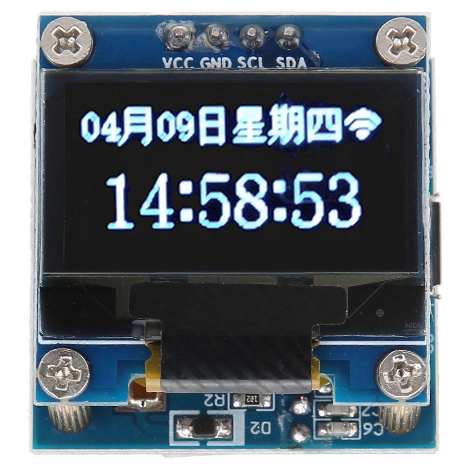 Hochwertiges 0,96 Zoll OLED-Display WiFi-Uhrenmodul (eingebaute Knopfbatterie