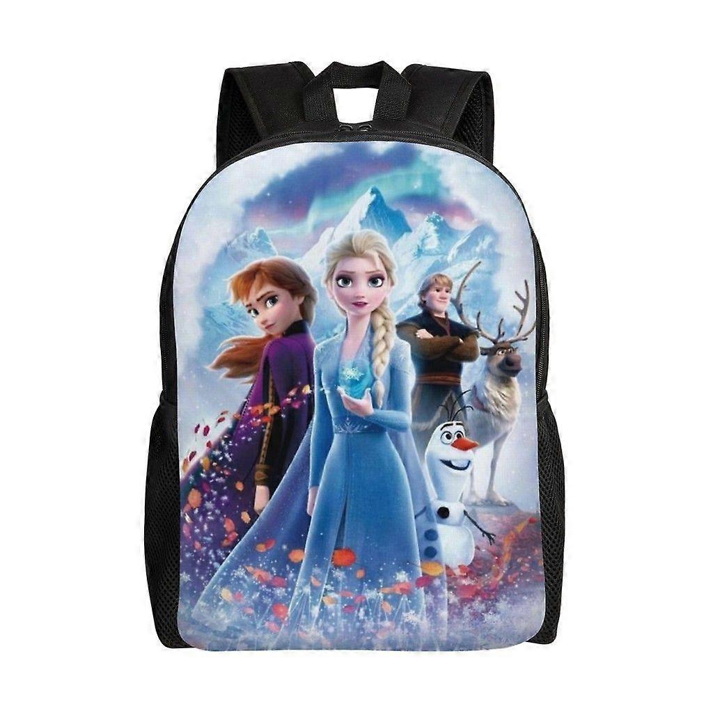 Frozen Versatile Backpack Washable casual style School Student Backpack Trendy Oxford Cloth Computer Bag Unisex-hk3887