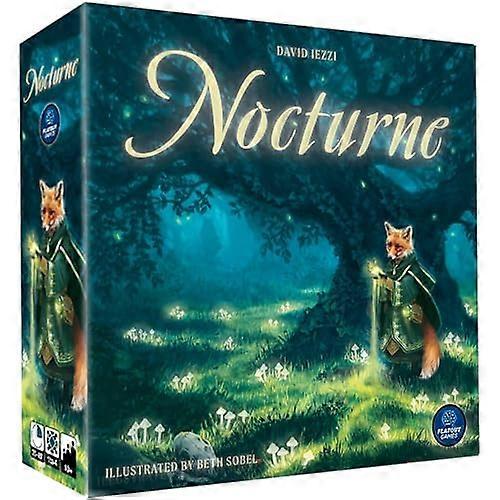 Aeg & Flatout Games | Nocturne - Set Collection & Bidding Board Game | Play As Fox Mystics, Find Magical Items & Cast Spells | Ages 10+ | 1-4 Players