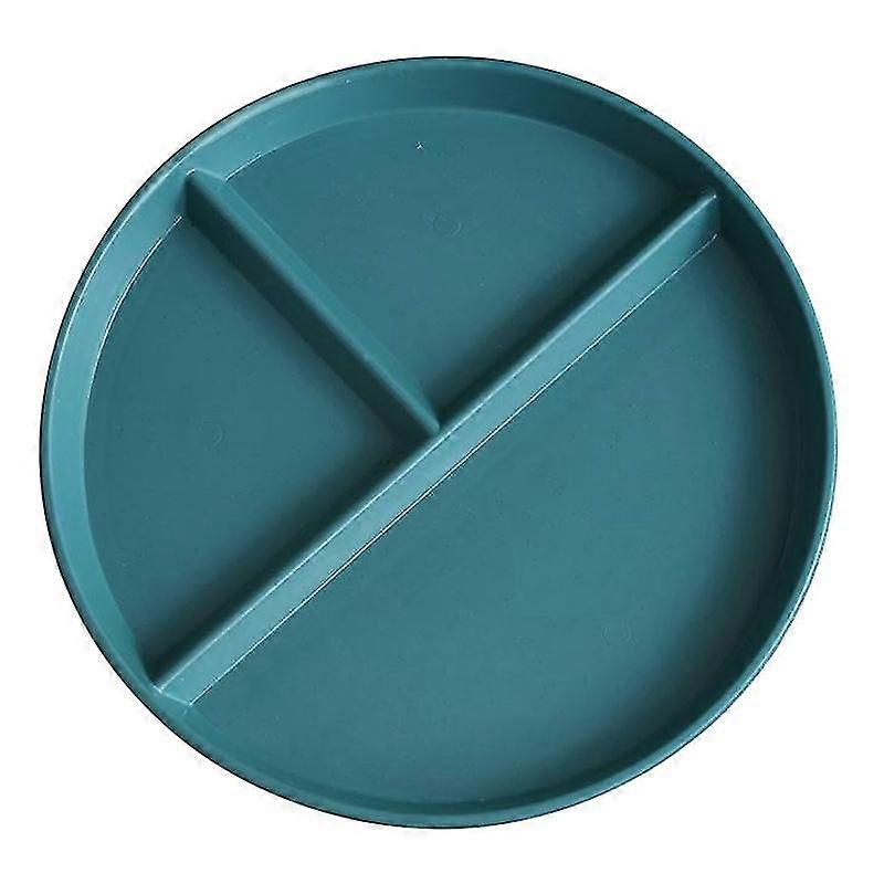 23cm Eco-Friendly 3-Compartment Divided Plate for Portion Control, Made from Wheat Straw, BPA-Free
