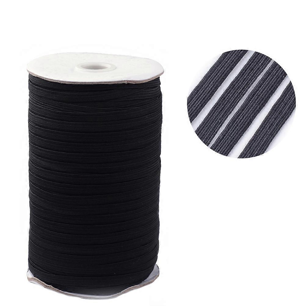 Thick Elastic Waistband Flat Polyester Ribbon Household Diy Apparel Making 13.5X7X7cm Size Black 1 Roll