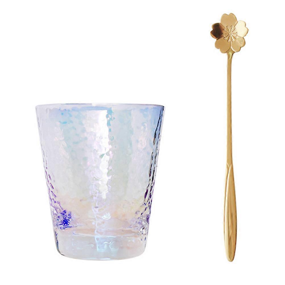 Water Glasses Glass Cup Beverage Container Home Use 330ml Colorful 1Set