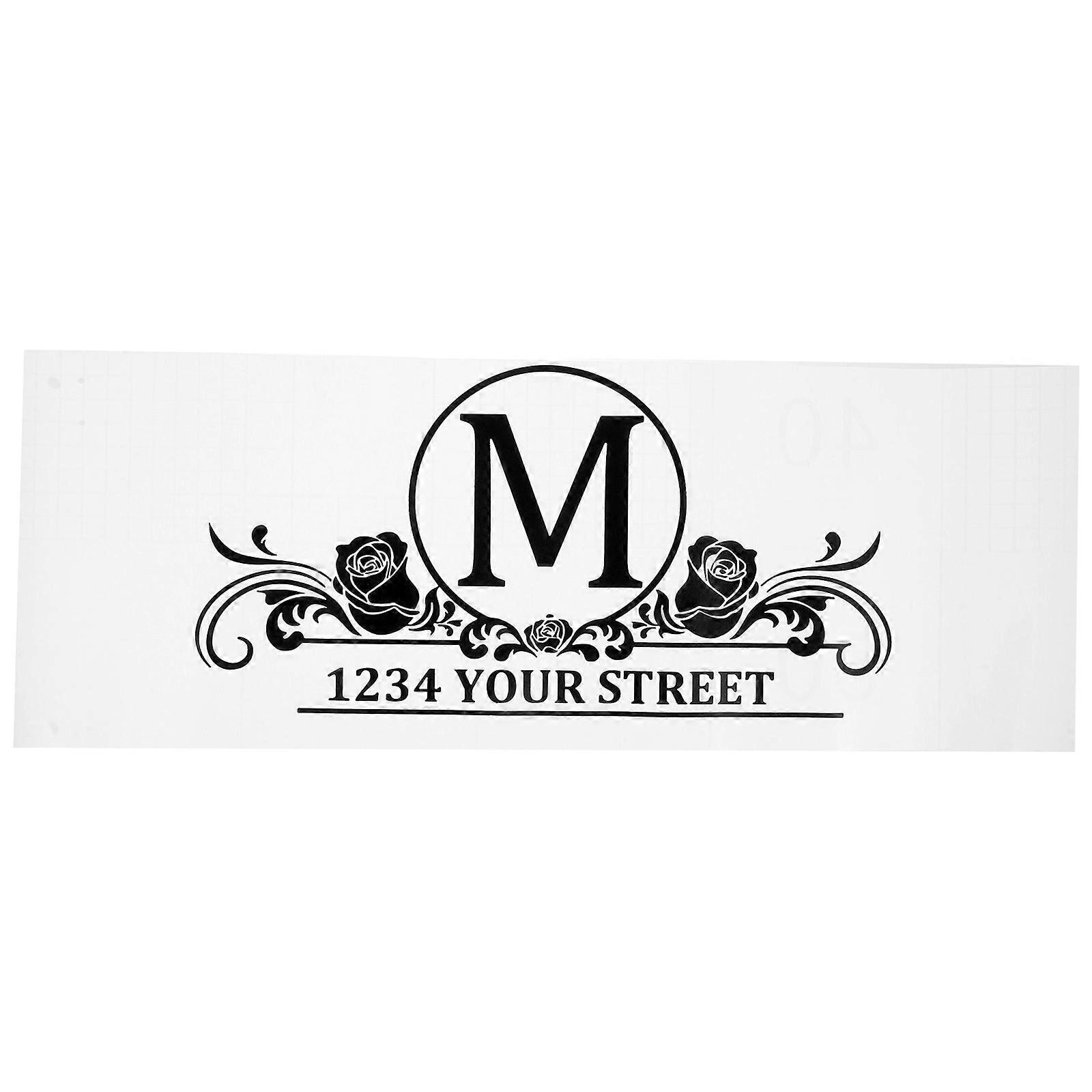 Removable Vinyl Mailbox Sticker Decal, Durable Decorative Design for Indoor Outdoor Use on Mailboxes, Cars, Computers
