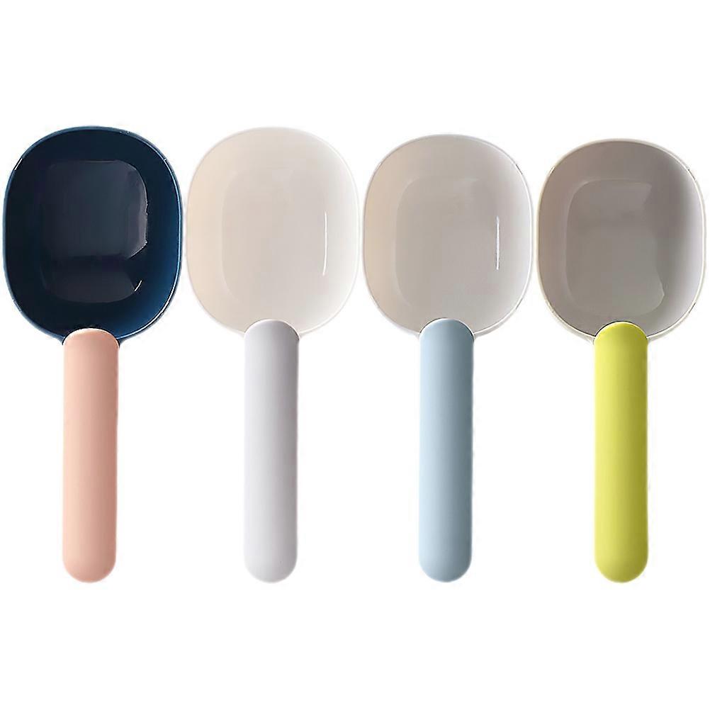 Multi Functional Rice Spoon Measuring Spoon Kitchen Utensil Assorted Color 4Pcs Ergonomic Handle Home Use