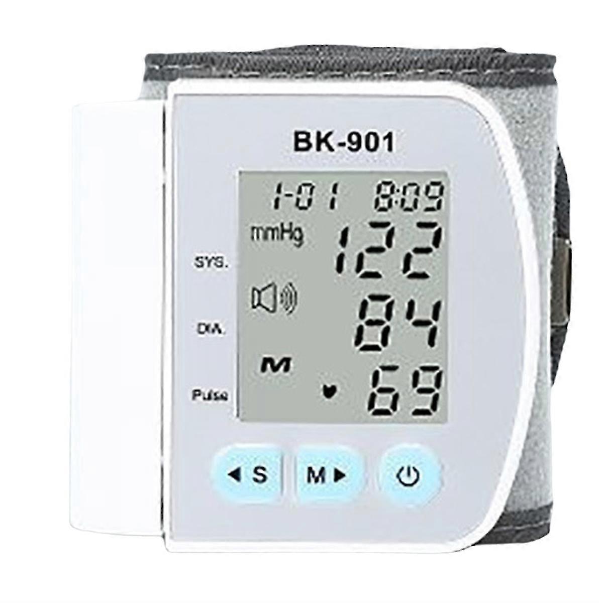 LCD Håndledsblodtryksmåler med stemmeudsendelse og puls SZRH A-V