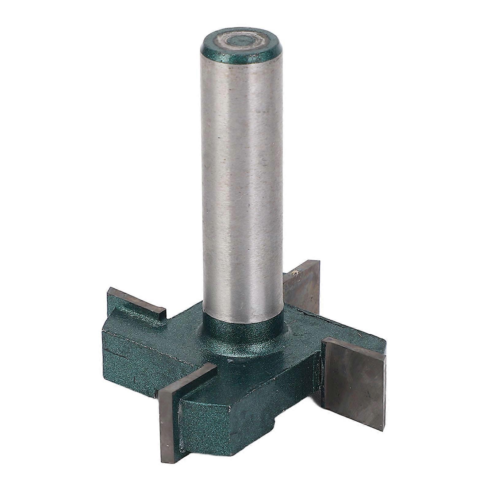CNC Router Bit 4 Flute T Shaped Spoilboard Surfacing Bit Woodworking Milling Cutter 1/2 Shank 2 Inch Cutting Diameter 