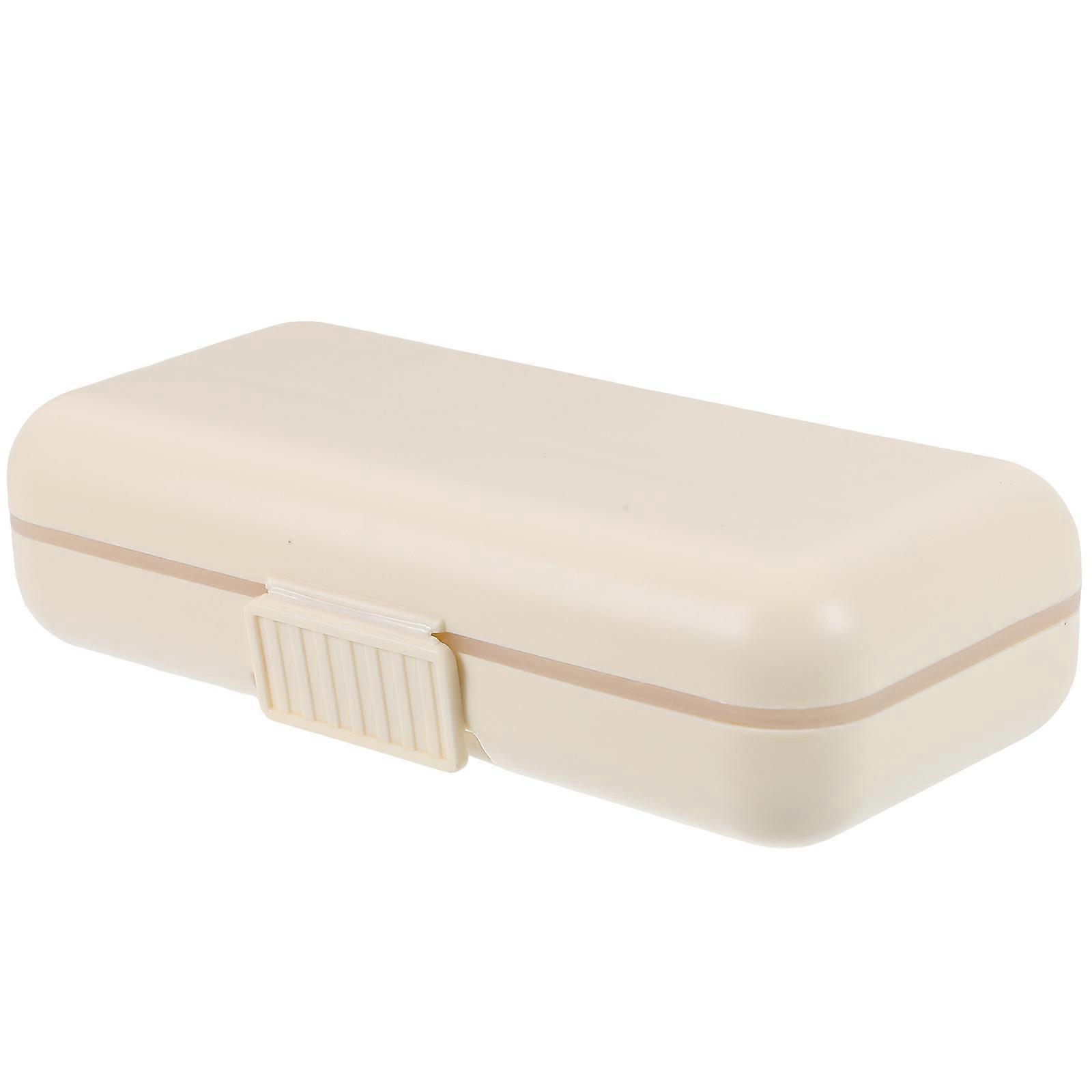Medication Organizer Travel Small Dispenser Portable Medication Organizer Travel Friendly Sealed Storage Case 1Pack