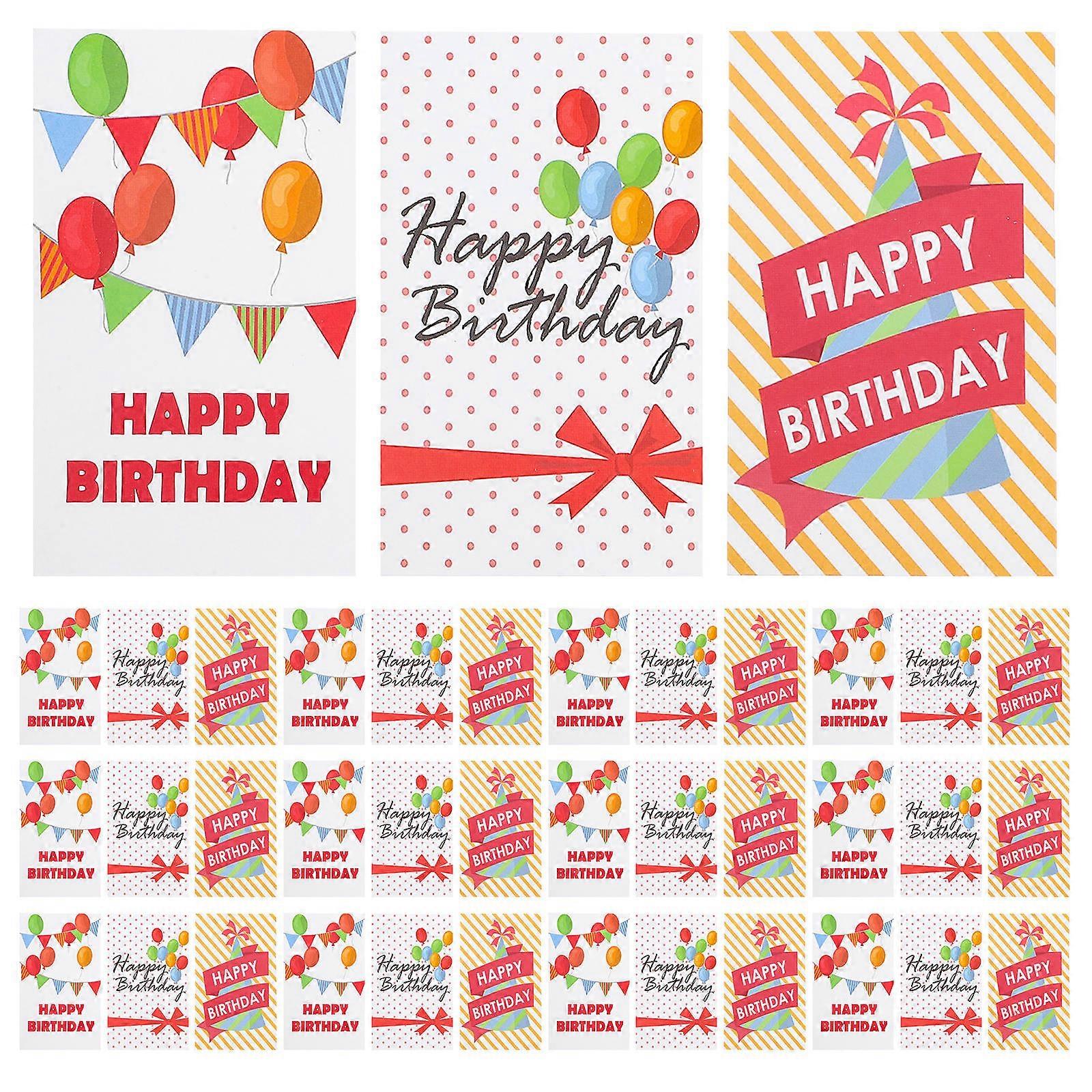 Blessing Cards Fresh and Minimalist Rectangular DIY Capable For Husband Kids 150Pcs