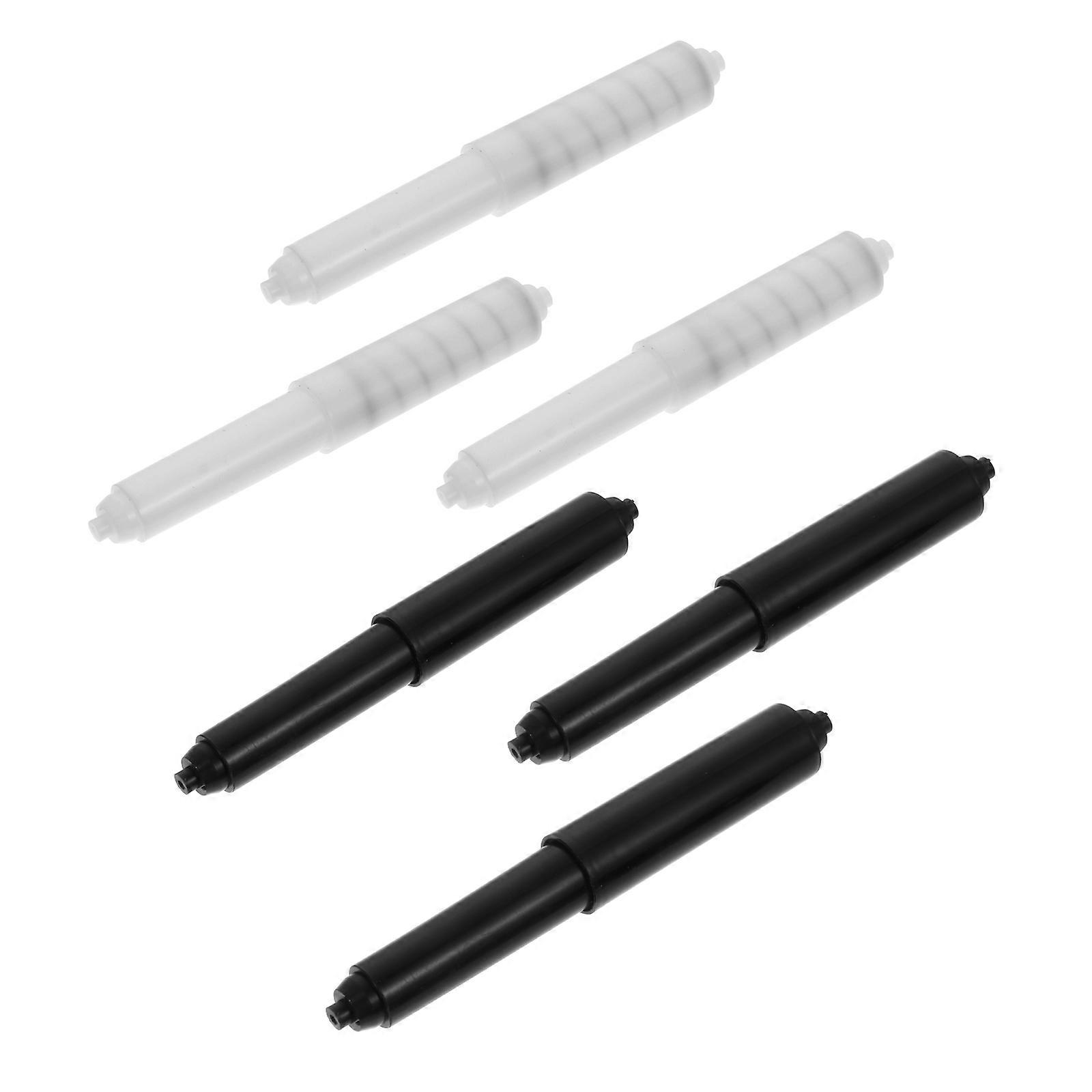 Plastic Paper Roller Retractable Tissue Box Shafts 6.3X0.8X0.3in 6Set