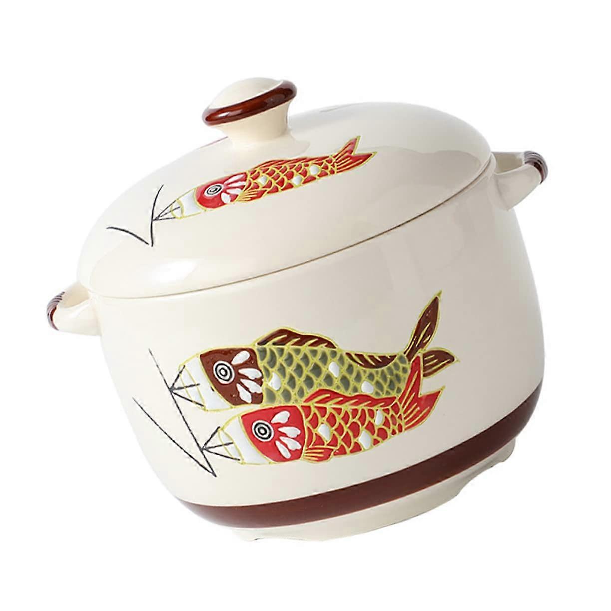 Ceramic Bowl for Japanese Induction Cooktops, Soup and Stew Dish, Home and Restaurant Use, Durable and Stylish
