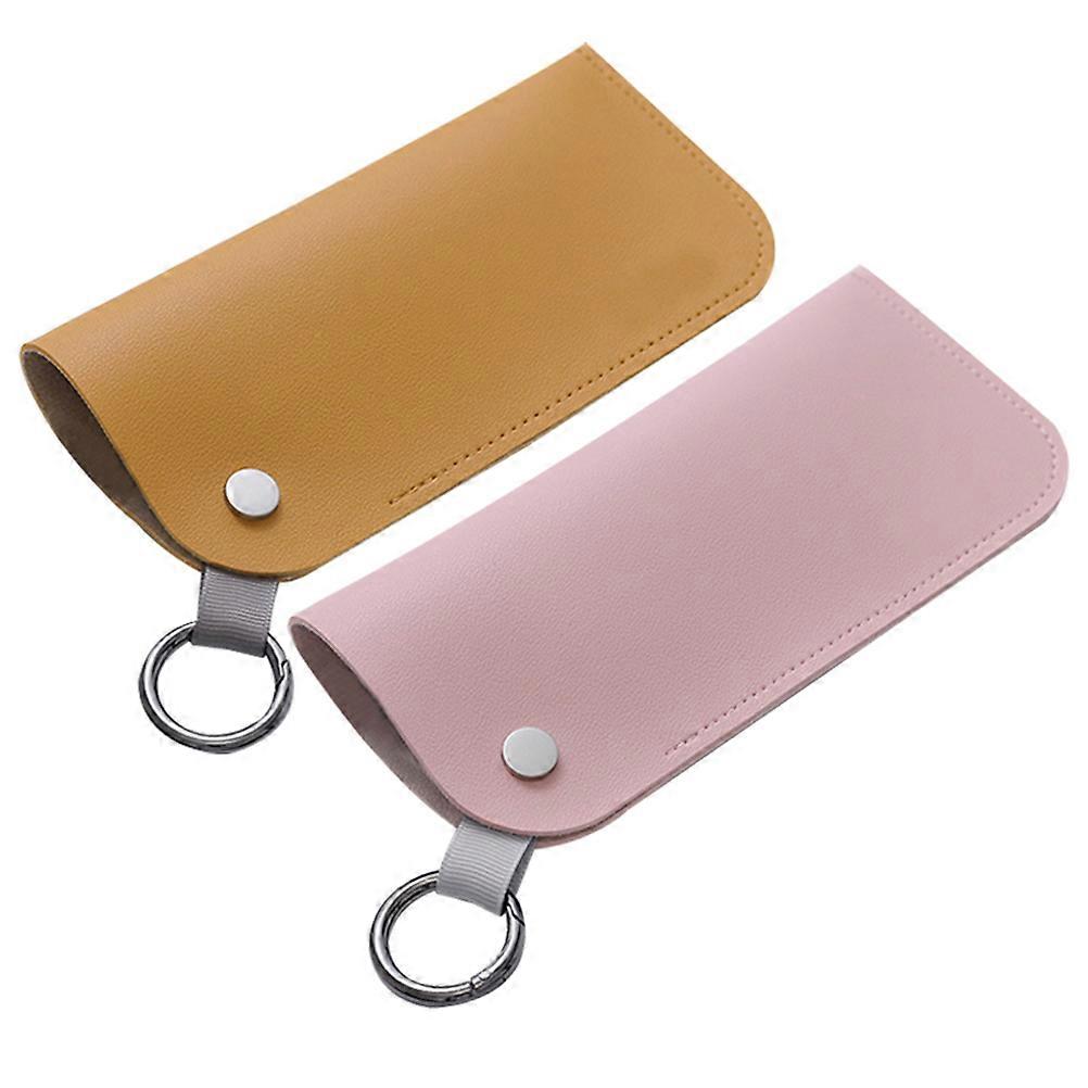 Portable PU Glasses Storage Bags with Ring – Lightweight & Durable Eyeglass Pouches for Sunglasses, Jewelry, Cosmetics, and Electronic Accessories –