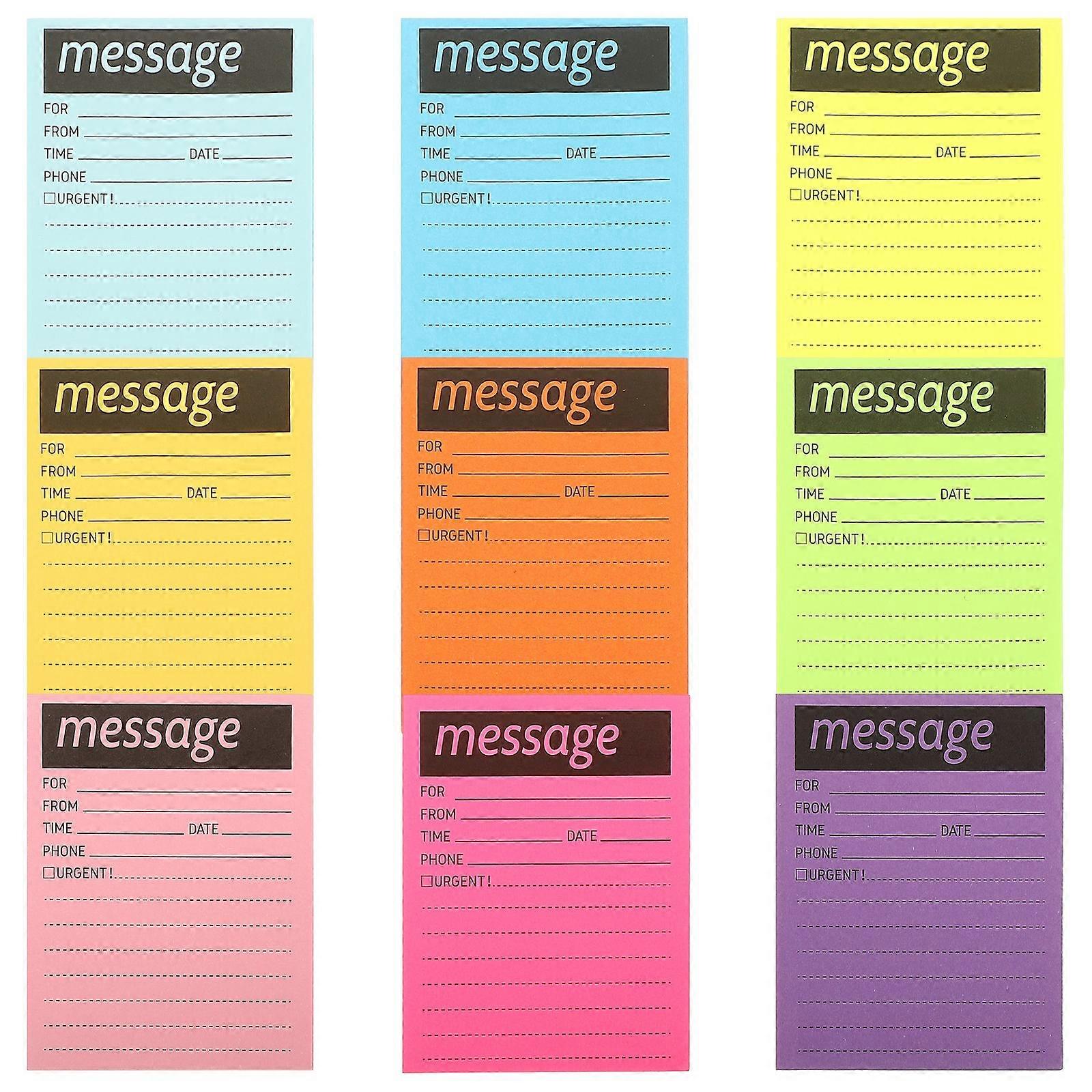 9 Books of Multi-function Message Pads Daily Use Memo Pads Portable Note Stickers Home Supply