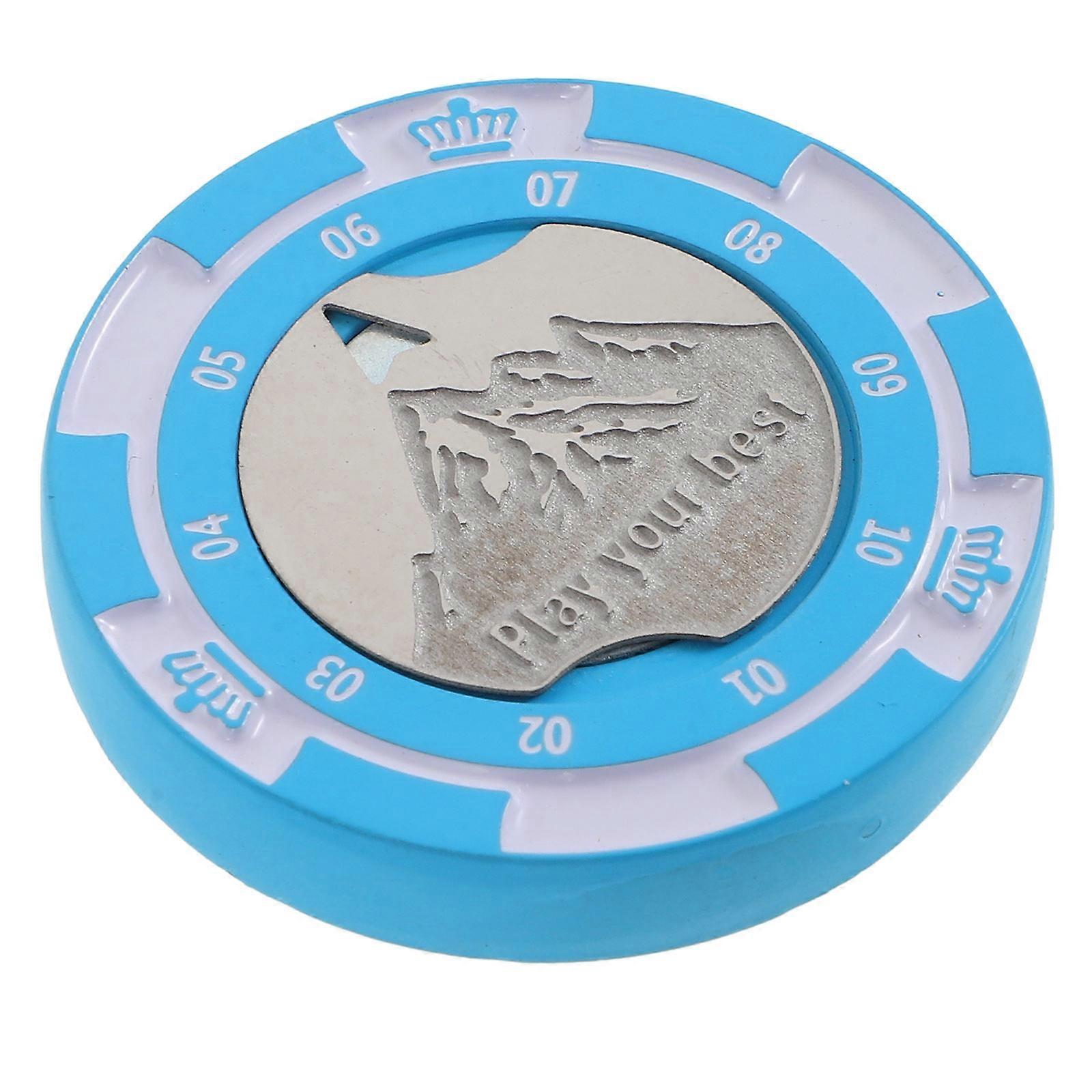 Golf Alignment Rods Zinc Alloy Rectangular Golfs Ball Marker Frame Scale Level Indicator 4.00X4.00X0.70CM 1Set