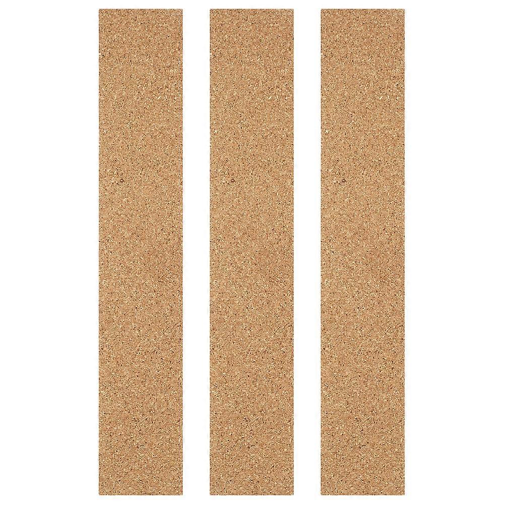 Frameless Cork Announcement Board Strips for Office Use 3Pcs Cork Memo Strips