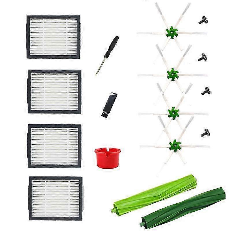 Adaptation iRobot ayrobert robot sweeper accessories I7 set, main brush, six claws, screws, strainer, screwdriver, black bristle knife 2025