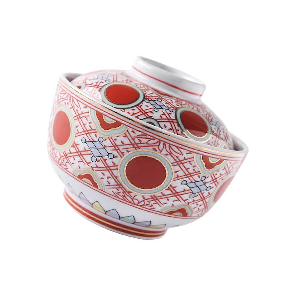 Cover Bowl Practical Tableware For Serving Food Red 11X8.8CM Versatile Usage 1Set