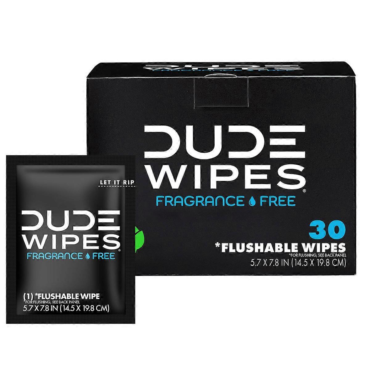 Dude Wipes Salviette Personali Lavabili Senza Profumo - 30ct