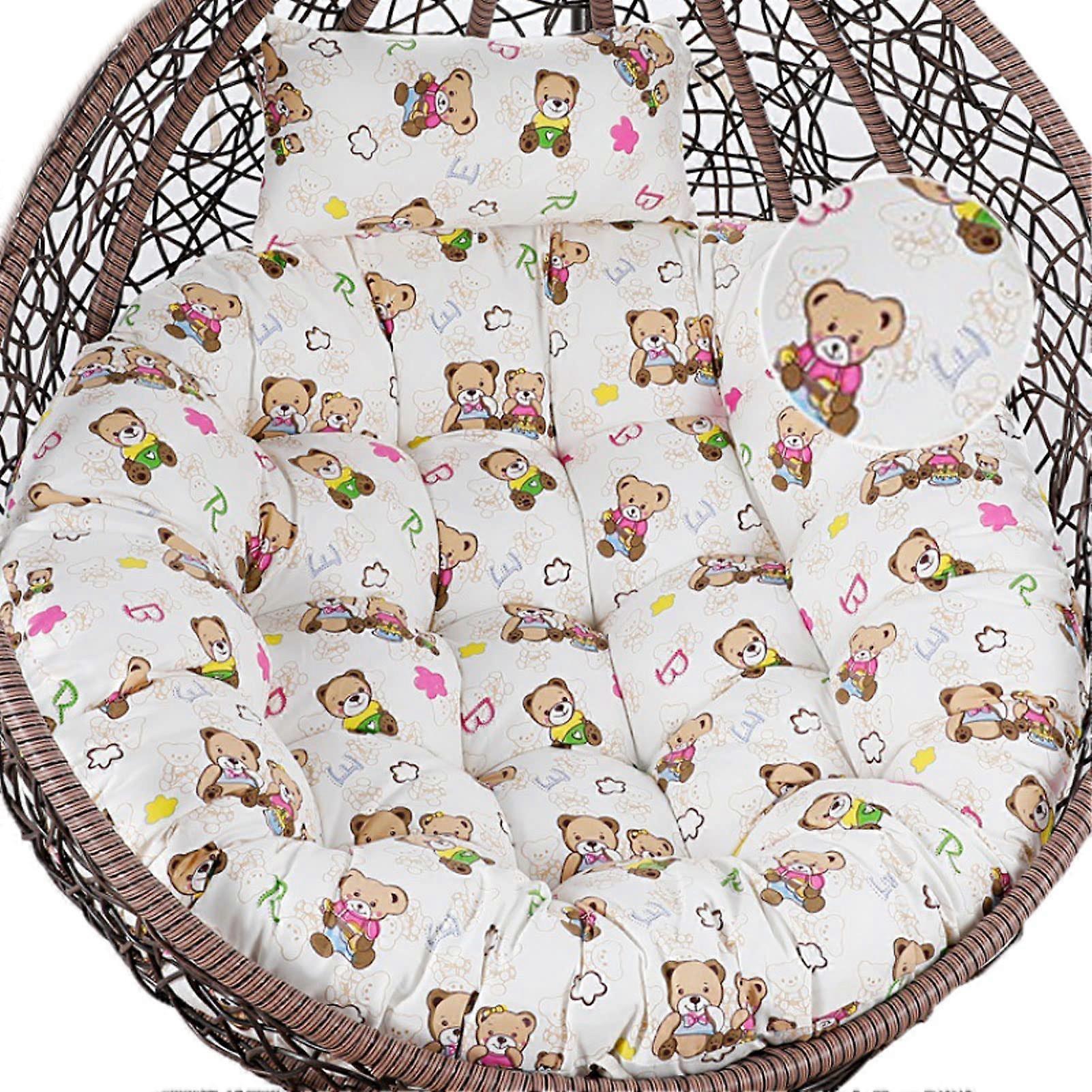 Eggshaped cushion cover, replacement for hanging baskets, chairs, indoor and outdoor use, no padding, color: C