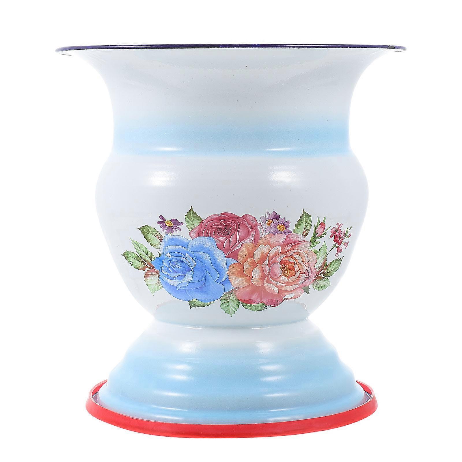 Spittoon Urinal Pots Durable Urine Pot Iron Construction Smooth Surface 1Set