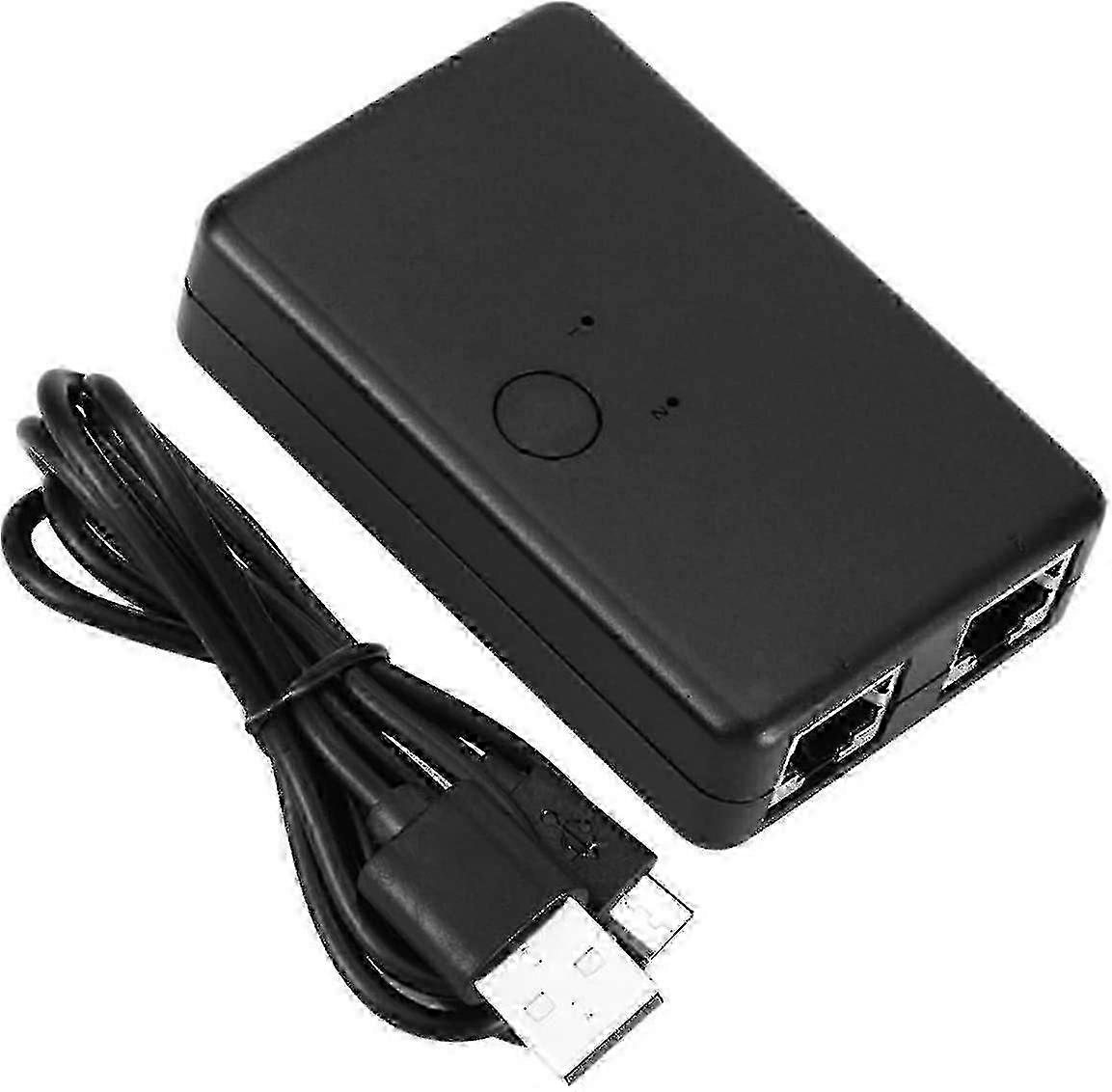 2 Port RJ45 Network Switch Ethernet Splitter Adapter for Computer Intranet Traffic Management Hub Connection Device F54