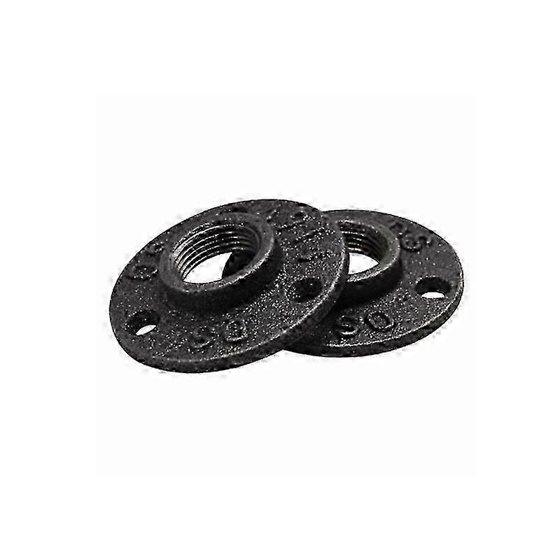 Apply Retro Style 1pc 1/2 3/4 Thread BSP Malleable Iron Pipe Fittings Wall Mount Floor Vintage Hardware Tools Flange Piece