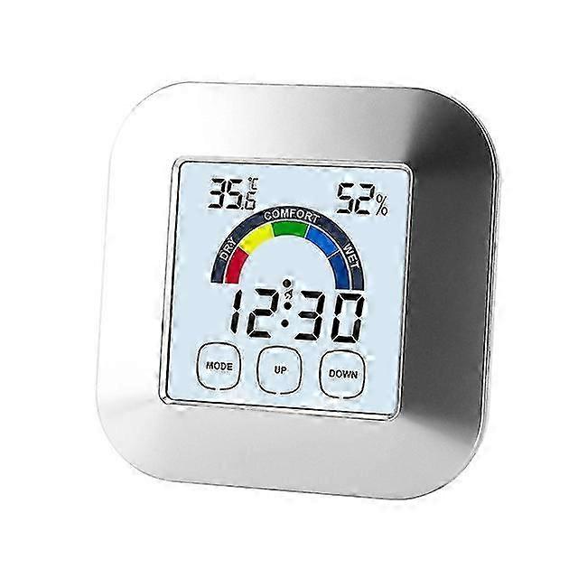 Digital Alarm Clock with Touchscreen Temperature Display