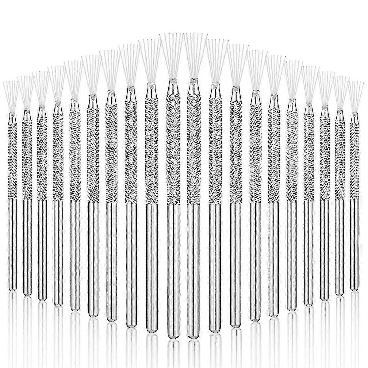 20Pcs Clay Needle Tool Clay Modeling Tools Feather Wire Texture Tool for Pottery Sculpting Texturin