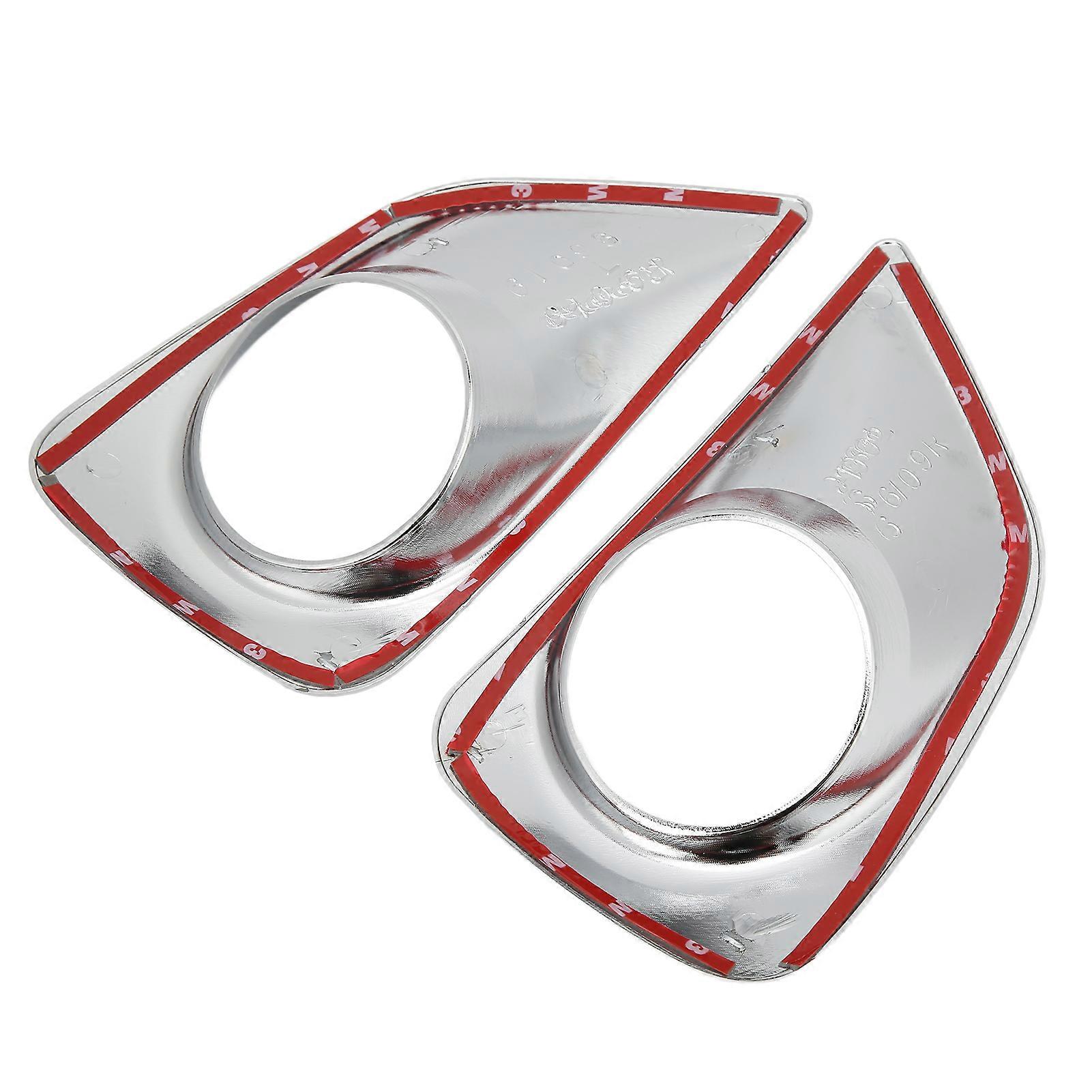 2pcs Car Rear Tail Fog Light Cover Trim Frame Sticker ABS Electroplating Replacement for FORTUNER 2016‑2020