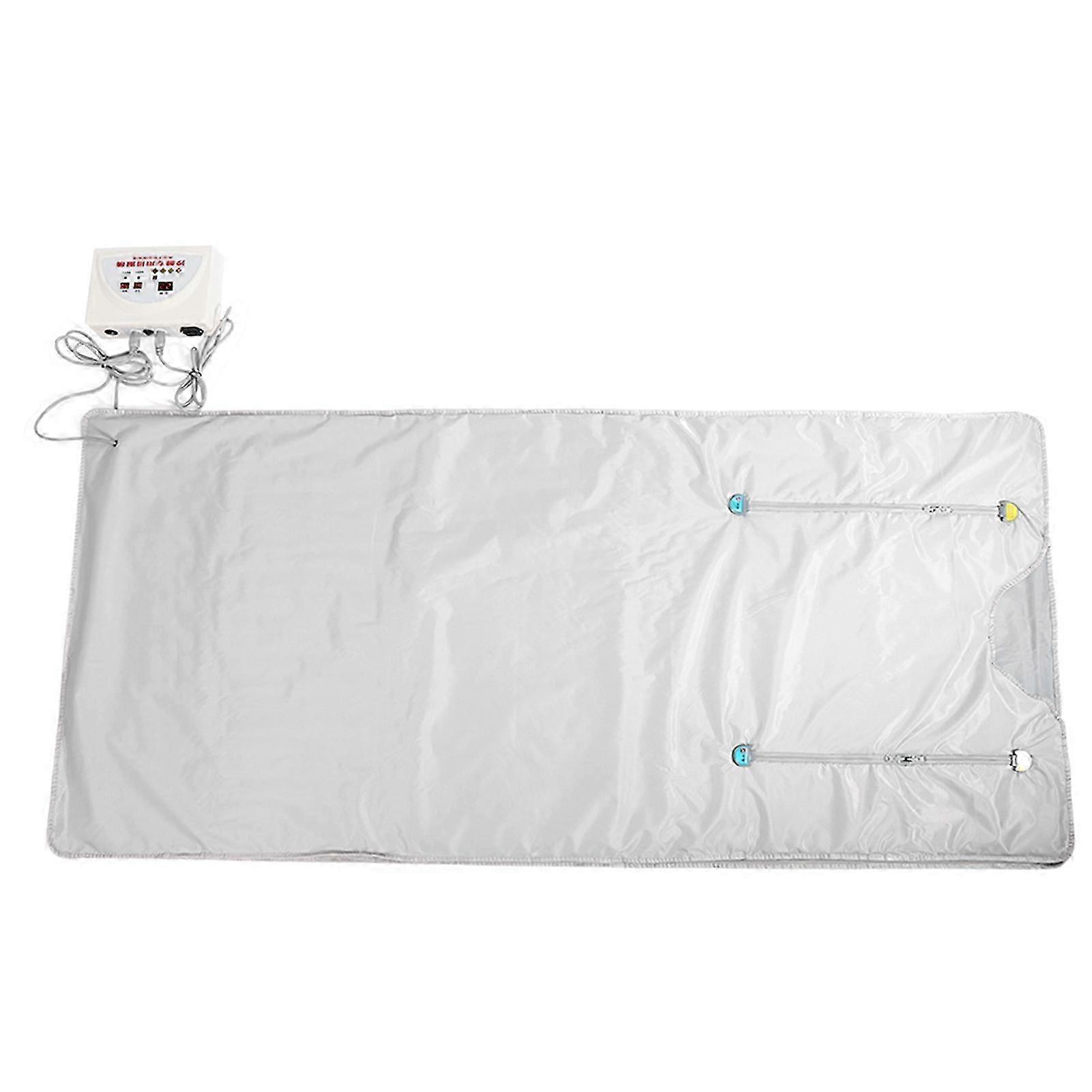 Far Infrared Sauna Heating Blanket Detoxification Body Slimming Blanket Silver