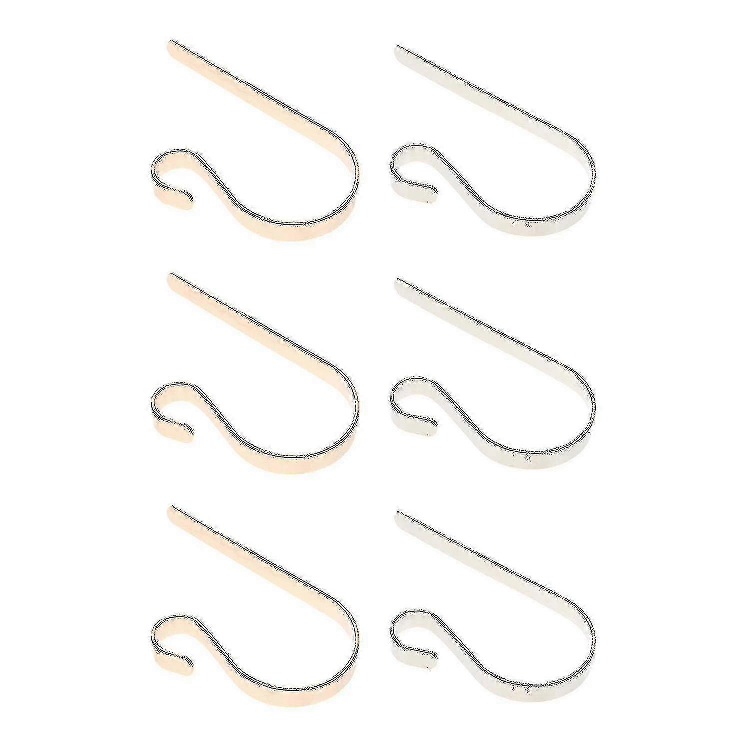 6pcs Christmas Stocking Hangers for Fireplace Mantel Hanging Hooks