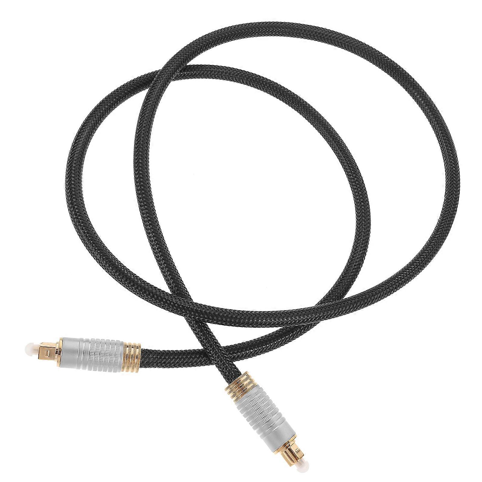 Digital Optical Audio Cable Light Signal Penetrativity Audio Setup 1m 1Pack