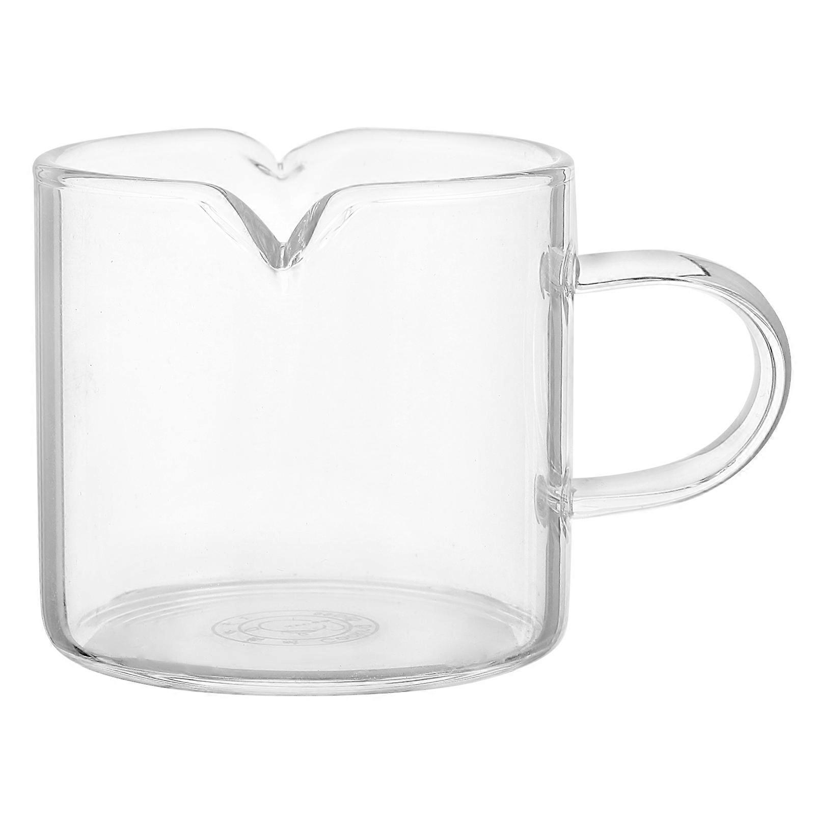 Round Base Glass Milk Cup With Handle For Hotels 120ml 1Pack