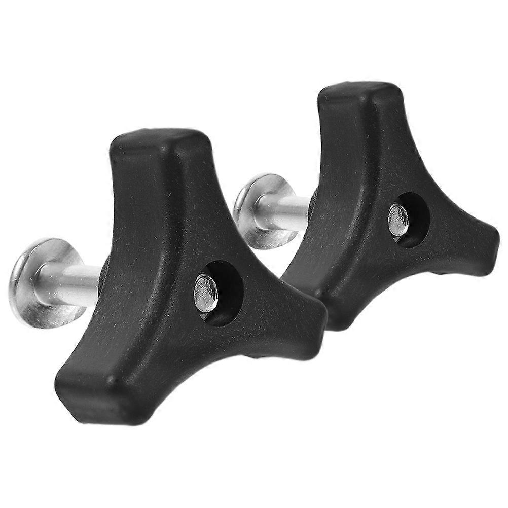 2 Sets Lawn Mower Handle Bolts, Nuts, Knob & Wing Nut for Replacement – Precise Height Control for Efficient Grass Cutting in Gardens & Parks